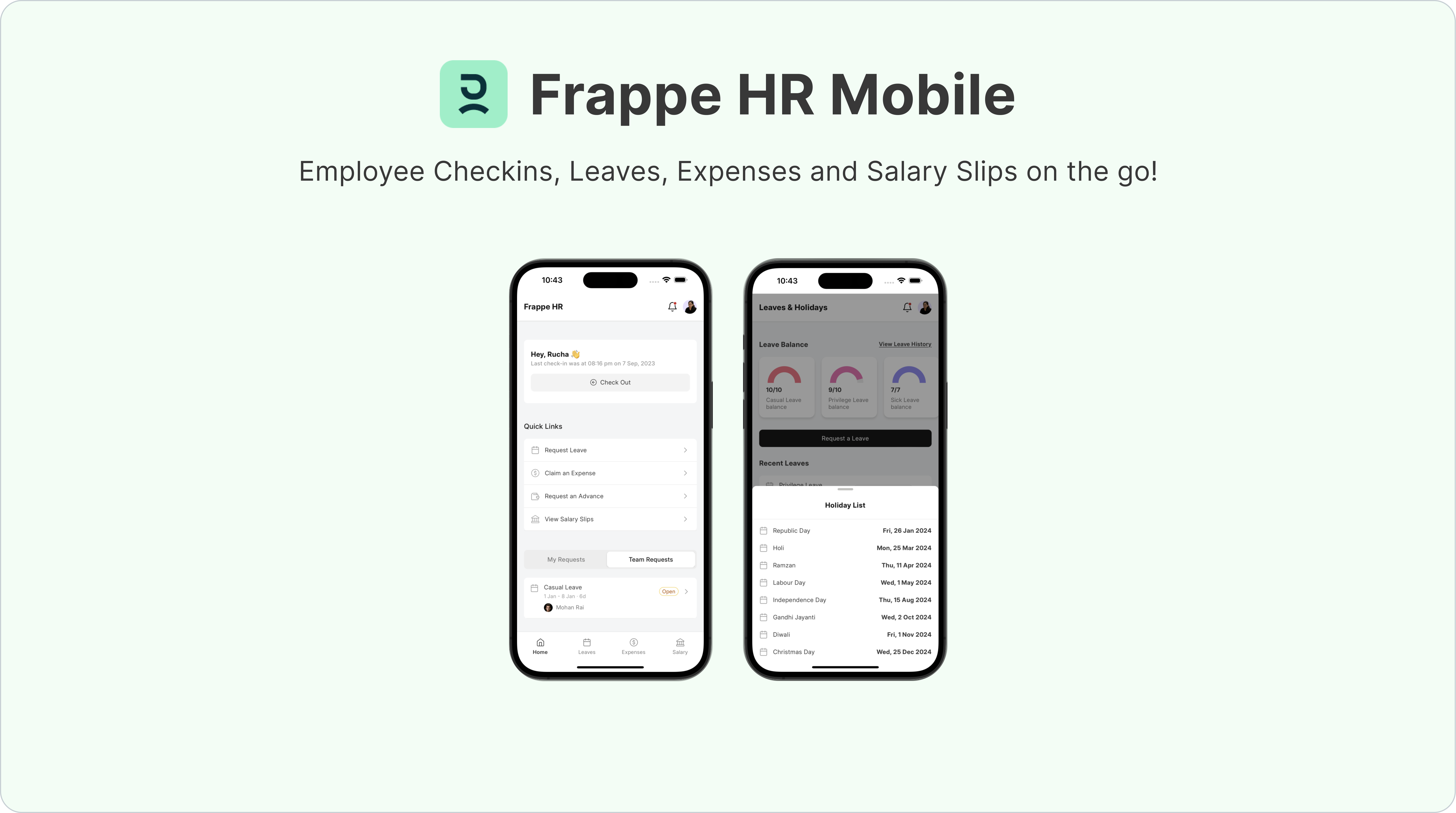 Introducing Frappe HR Mobile App - Cover Image
