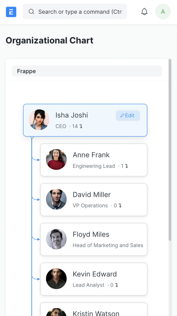 Org Chart Mobile